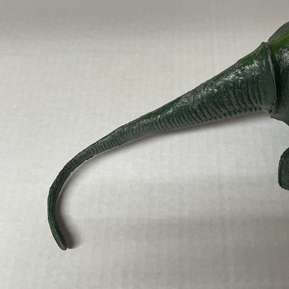 Dor Mei Vintage Dinosaur Toy Brontosaurus Rubber 1980s 17” Long - Picture 10 of 10